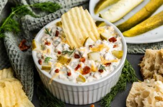Bacon-Wrapped Dill Pickle Dip – The Keep At Residence Chef