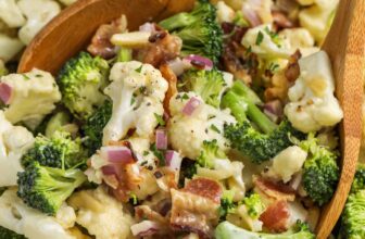 Broccoli Cauliflower Salad – Spend With Pennies