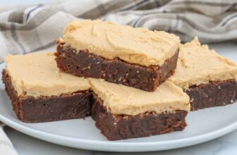 Brownies with Peanut Butter Frosting