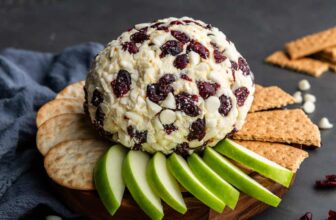 White Chocolate Cranberry Orange Cheese Ball