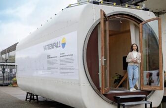 Sustainable Tiny Residence: Wind Turbine Nacelle Reworked Into A Small Home