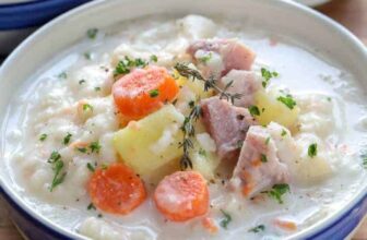 Ham and Potato Soup {Simple Sluggish Cooker Recipe}