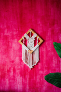 A funky wall hanging for Boho eclectic home décor