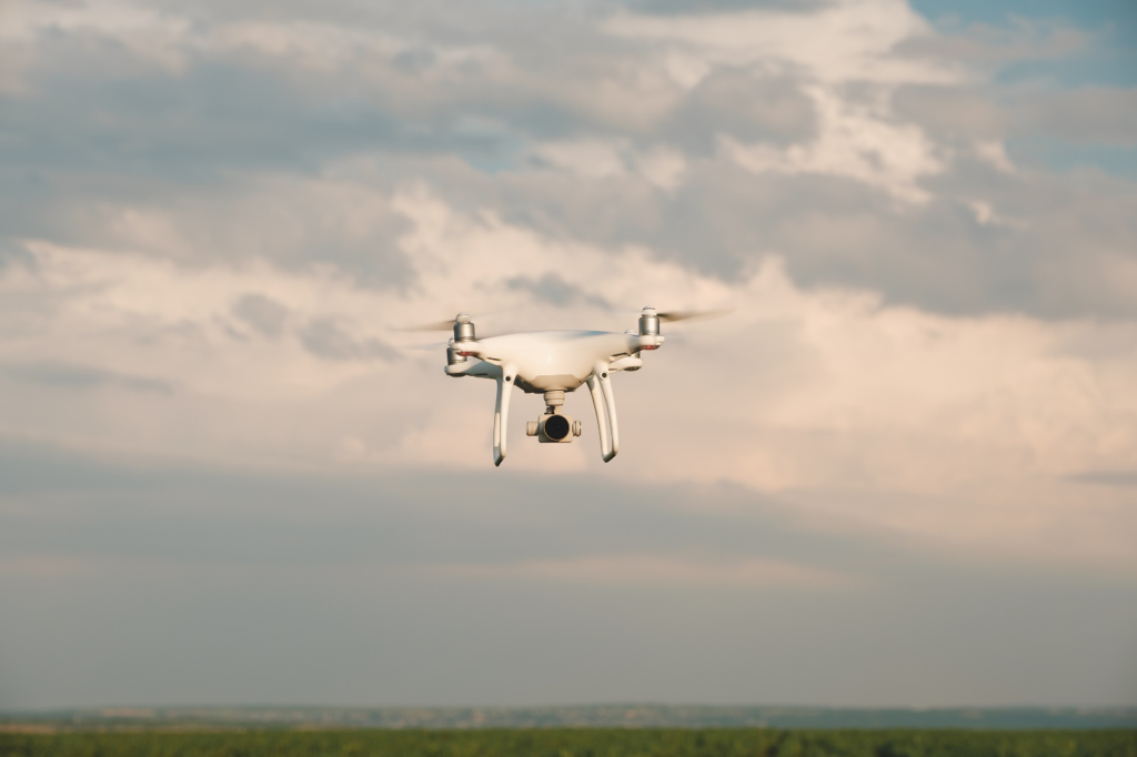 White GPS drone