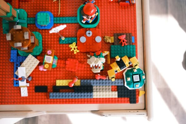 a range of bright colored blocks