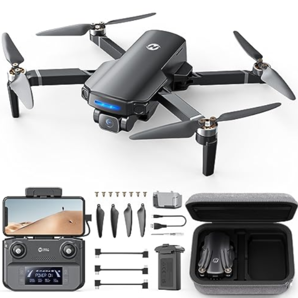 foldable 4K GPS drone with accessories