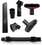 Vacuum Cleaner Attachments, Flexible Extension Hose, Brush Nozzle, Crevice Tools for 1 1/4-inch Shop Vacuum Car Detailing Kit