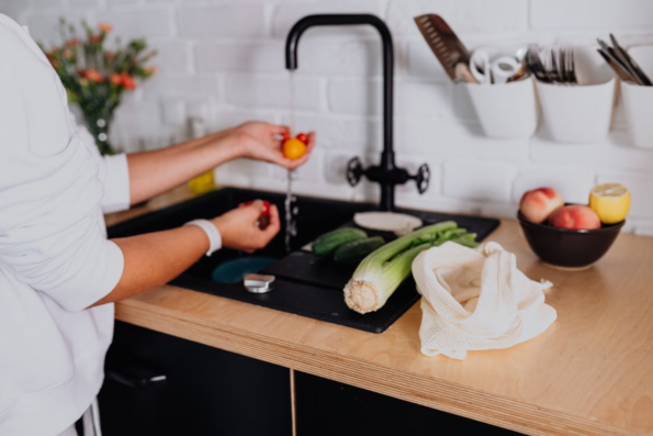 Clean kitchen preparation station