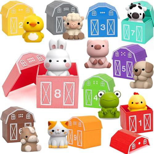 Montessori farm animals counting and sorting toy for toddlers