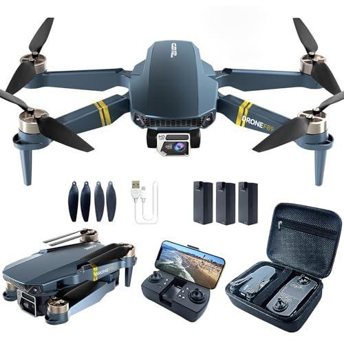 Foldable, affordable GPS drone online with dual batteries