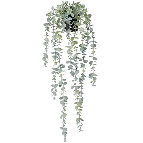 COCOBOO artificial hanging eucalyptus plant for wall, indoor and outdoor decor